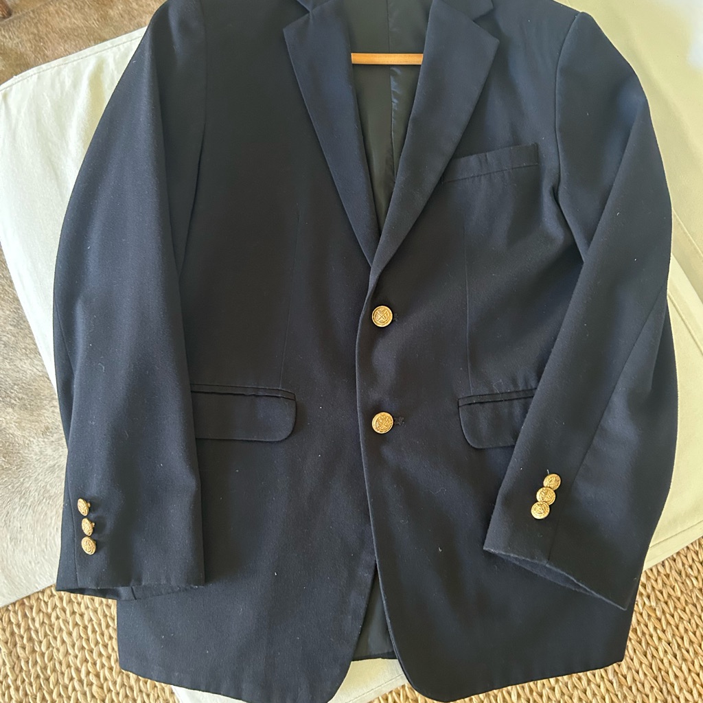 Izod Navy Blazer With Gold Buttons